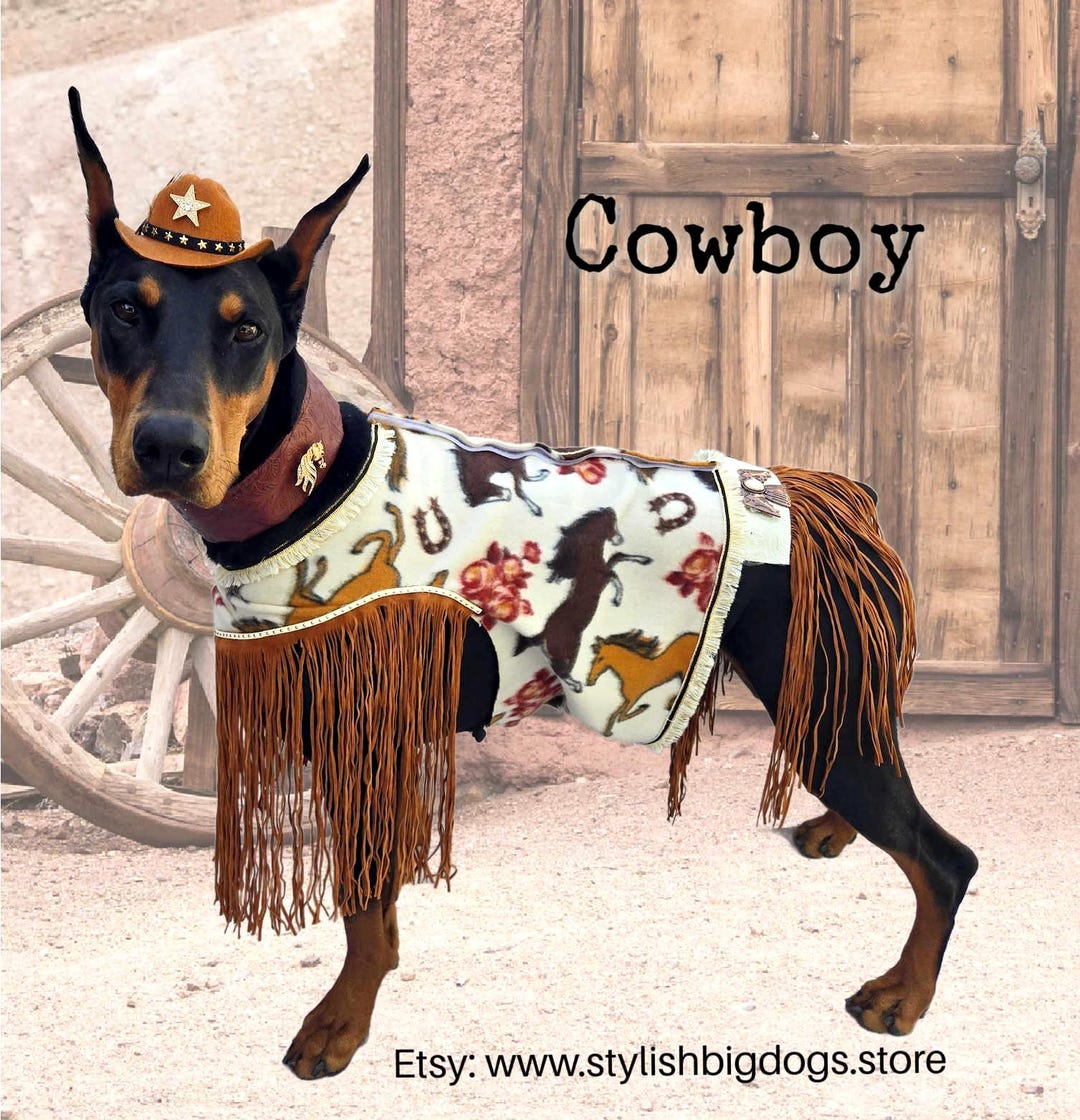 Cowboy Dog Costume: Rodeo Wrangler Outfit for Large Dogs - Etsy