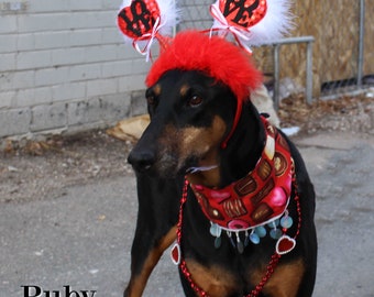 Valentines Day, pet costume, Halloween Bandanas, Halloween for pets, dog hat, hat for dogs, Halloween for dogs