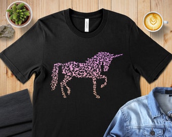 Womens Unicorn Shirt | Girls Unicorn T-Shirt | Unicorn Gift | Cool Retro Design