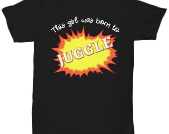 Female Juggling Tshirt for Women Jugglers and Circus Entertainers