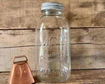 Vintage Kerr Half-Gallon Mason Jar