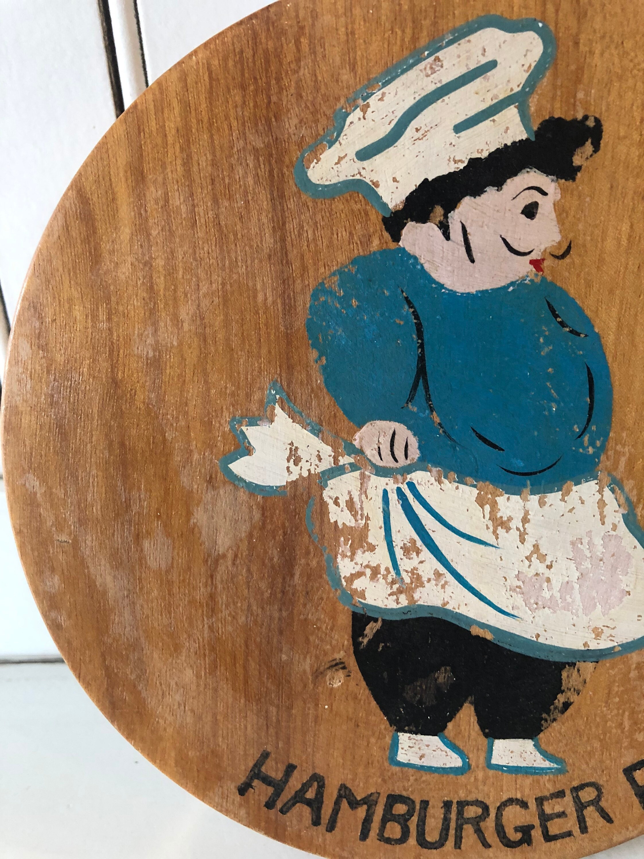 Vintage Wood Hamburger Press Midcentury Made in Japan Etsy