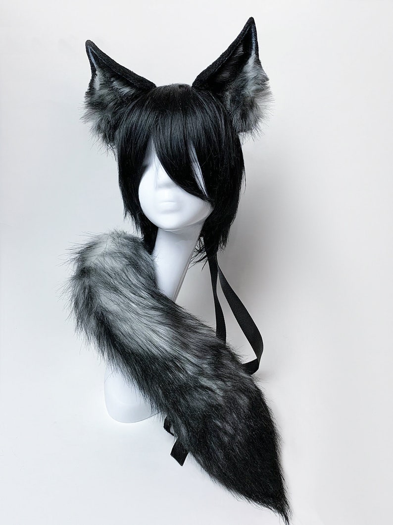 Realistic Faux Fur Wolf Cosplay Ears and Tail Etsy