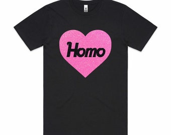 Homo Glitter t-shirt - gay rights, LGBTQIA, queer pride