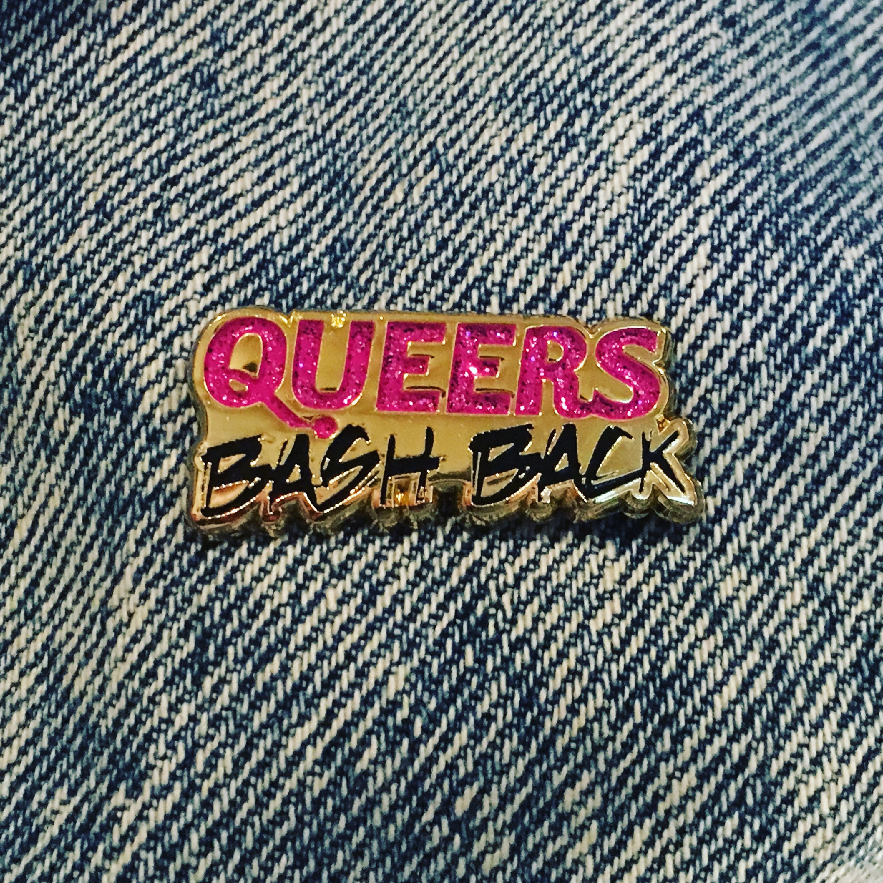 Queers Bash Back Enamel Pin - Riot 90s Pink Gold LGBTQ Protest - Etsy ...