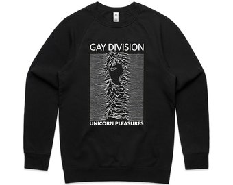 Gay Division sweater/jumper - LGBTQIA+ - gay pride, parody, post punk