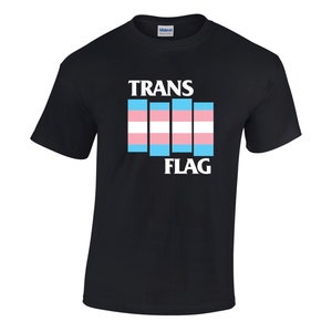 T-shirt Trans Flag - Orgoglio trans, diritti transgender, punk rock, LGBTQIA