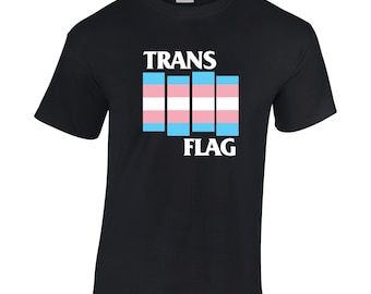 Camiseta con la bandera trans - Orgullo trans, Derechos de las personas transgénero, Punk Rock, LGBTQIA