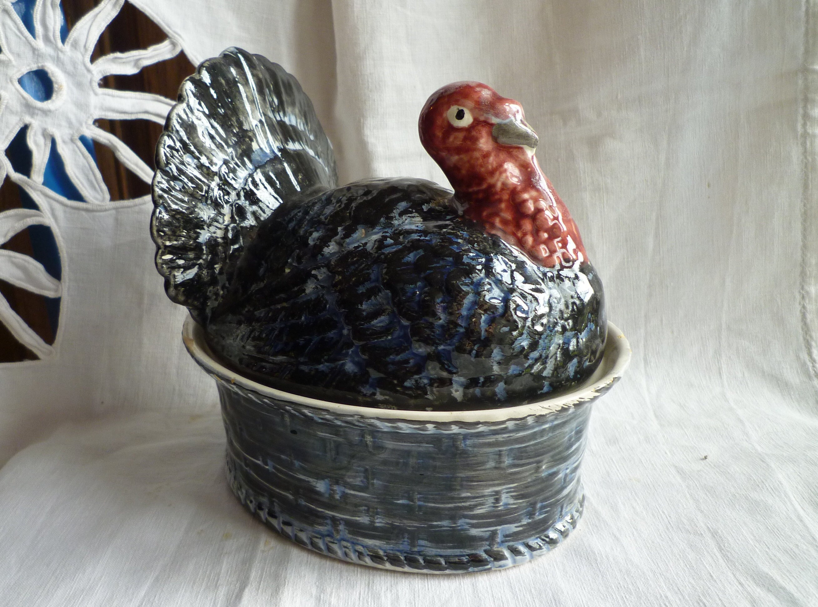 Terrine Céramique Animalière Dindon - Turkey Ceramic Animal Terrine