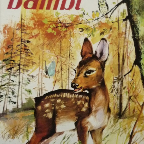 Ancien livre pour enfant " l'album de Bambi " 1981 - vintage children's book