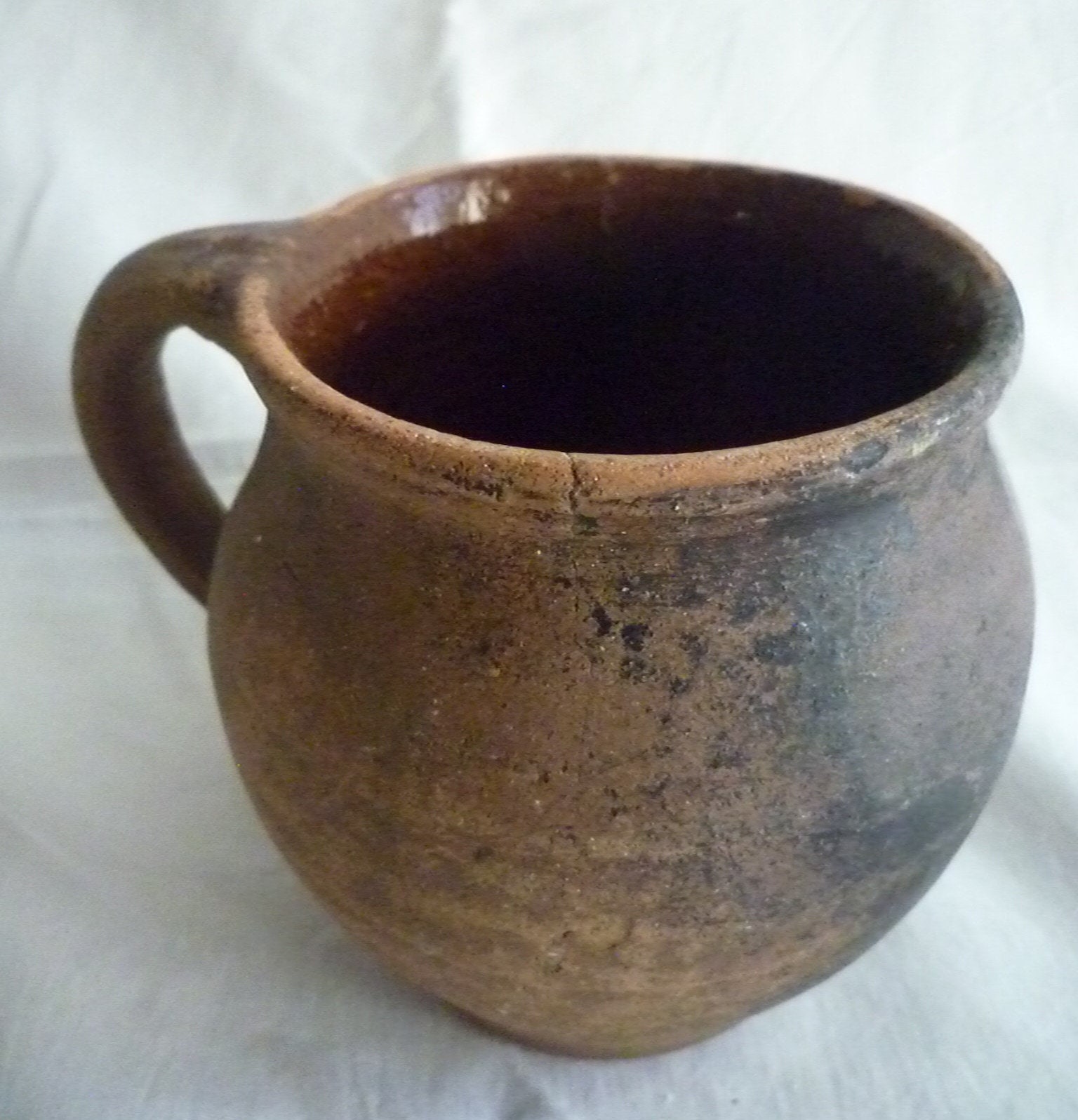 Ancienne Cruche , Pot en Terre Cuite - Old Jug, in Terra Cotta