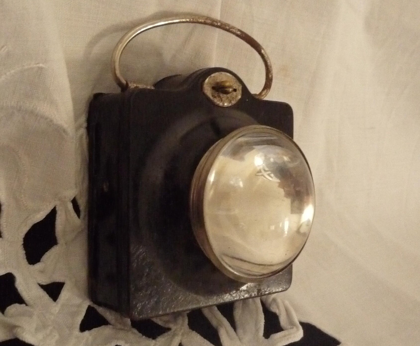 Ancienne Lampe de Poche 1930 Type Sncf - Old Flashlight