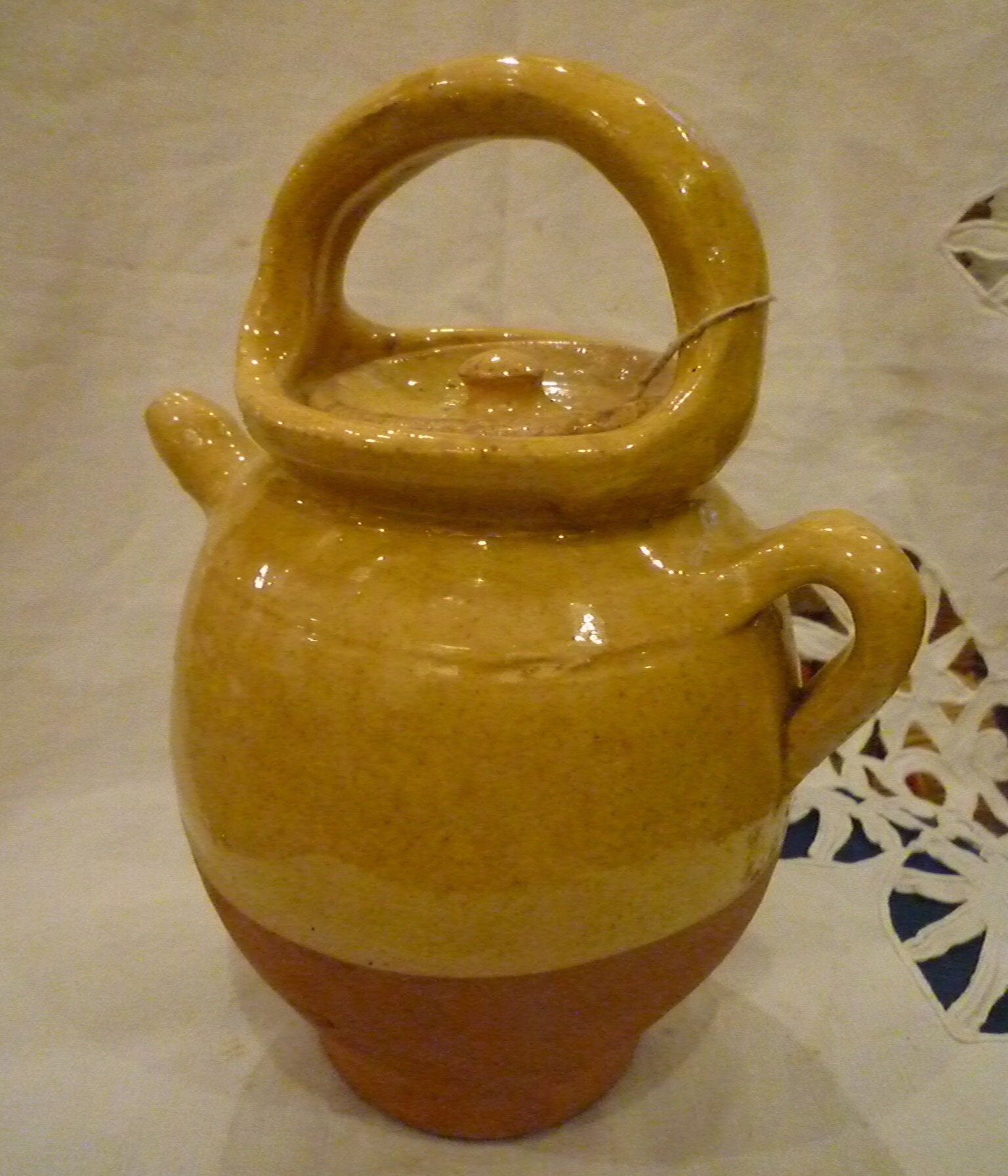 Pot Terre Cuite Gargoulette Début Xxe - Terracotta Pot Early Xxth Century