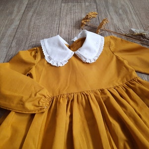 Flared girl dress, party dress, chic dress, lace dress, girl cotton dress, ceremonial girl dress, flared classic dress