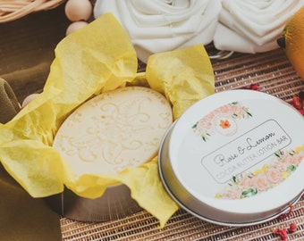 Rose Lemon Solid Lotion Bar, Birthday Gift Ideas For Her, Sister Gifts, Lotion Bars, Solid Lotion, Solid Lotion Bar