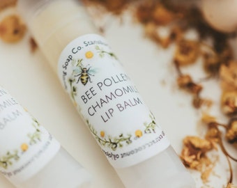 Chamomile Beeswax Lip Balm, Sister Gift,  Natural Lip Balm, Lip Balm, Chapstick