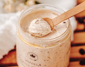 Coffee Caramel Sugar Scrub, Foaming Body Scrub, Christmas Gifts for Coworkers Women