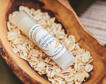 Oat Calendula Lip Balm Moisturizer, Thinking of You Gift, Gift for Sister, Chapstick, Natural Skincare