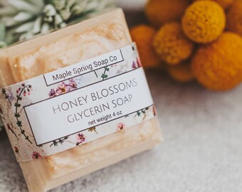 Sensitive Skin, Oatmeal Soap, Bee Soap, Birthday Gift for Her, Sister Gift, Homemade Soap,