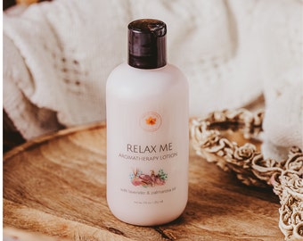 Relax Me Aromatherapy Lotion, Self Care, Relaxation Gifts for Women, Anxiety Relief, Stress Relief Gift, Vegan