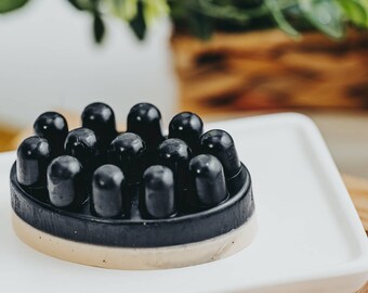 Charcoal Soap, Massage Bar Soap, Shea Butter Soap, Homemade Bar Soap,