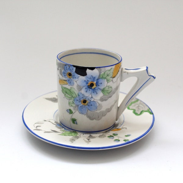 Art Deco coffee cup and saucer - Barlows (Longton) Ltd - Melbar Ware