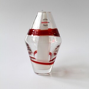 Vintage Guzzini Glass Vase - Hand Made