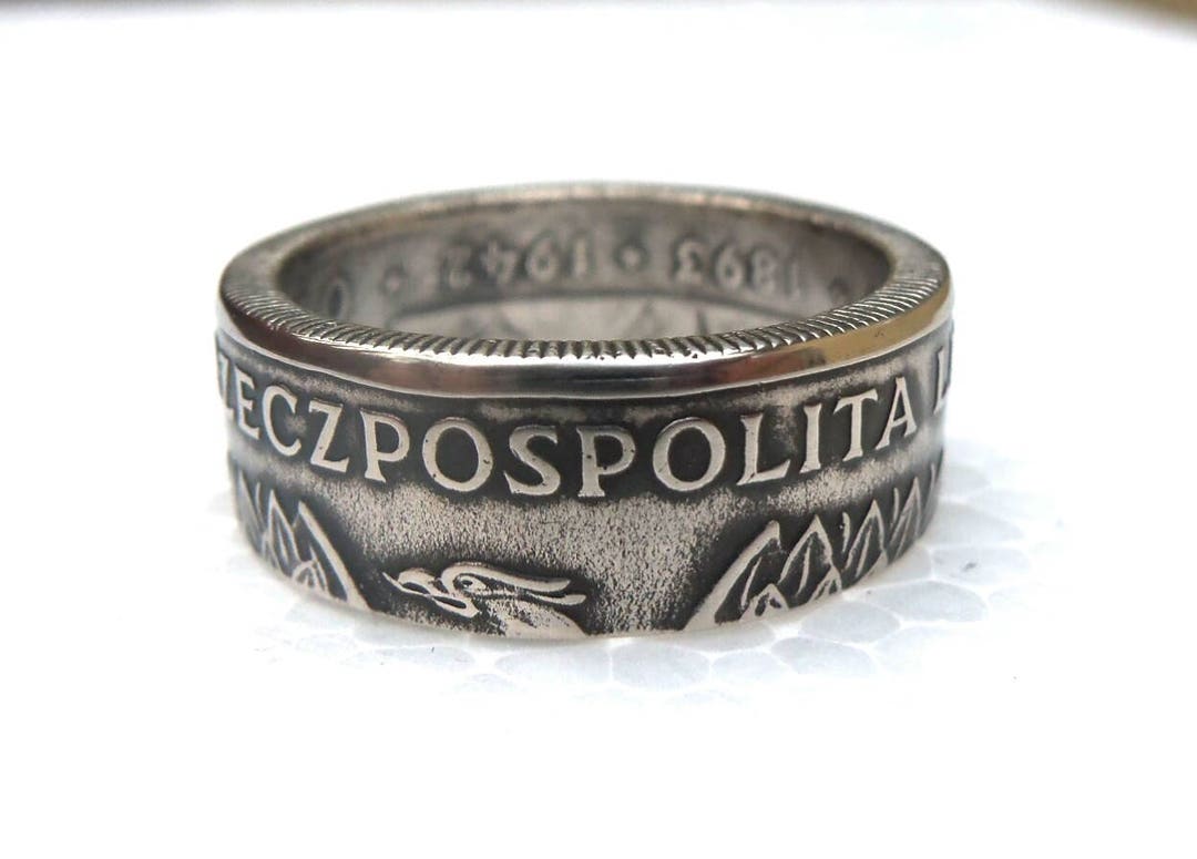 Polish Souvenir Coin Ring Souvenir From Poland 20 Zlotych Coin Ring