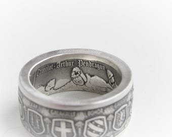 King Arthur Coin Ring - King Arthur's Sword - King Arthur's