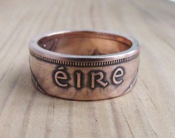 Irish Coin Ring - Ring From Irish Coin - Coin Ring Ireland - Irish Jewelry - Irish Souvenir - Ireland - Ireland Coin Ring