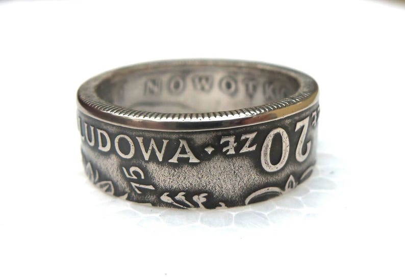 Polish souvenir Coin Ring Souvenir from Poland 20 zlotych Coin ring Rings from Coins Polski złotyh image 4