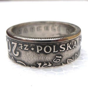 Polish souvenir Coin Ring Souvenir from Poland 20 zlotych Coin ring Rings from Coins Polski złotyh image 5