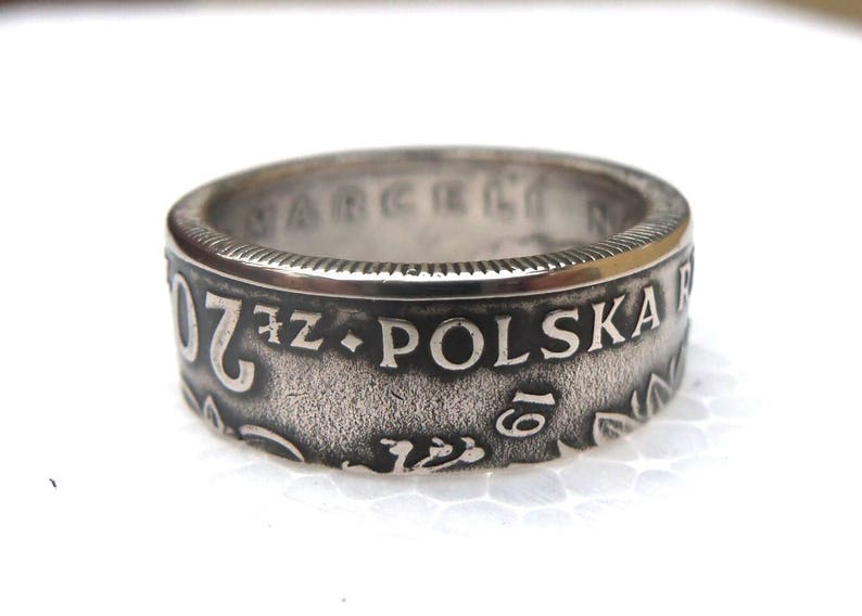 Polish souvenir Coin Ring Souvenir from Poland 20 zlotych Coin ring Rings from Coins Polski złotyh image 5