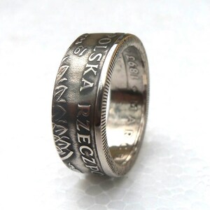 Polish souvenir Coin Ring Souvenir from Poland 20 zlotych Coin ring Rings from Coins Polski złotyh image 8