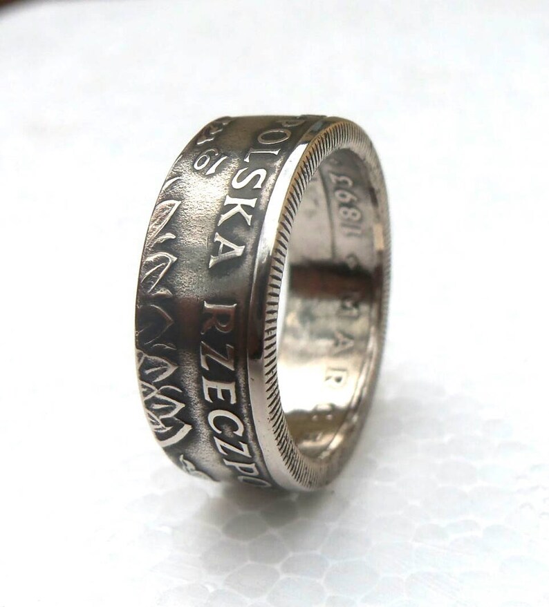 Polish souvenir Coin Ring Souvenir from Poland 20 zlotych Coin ring Rings from Coins Polski złotyh image 8