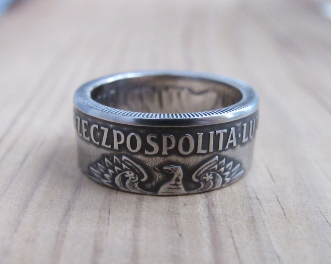 Polish Souvenir Coin Ring Souvenir From Poland 20 Zlotych Etsy