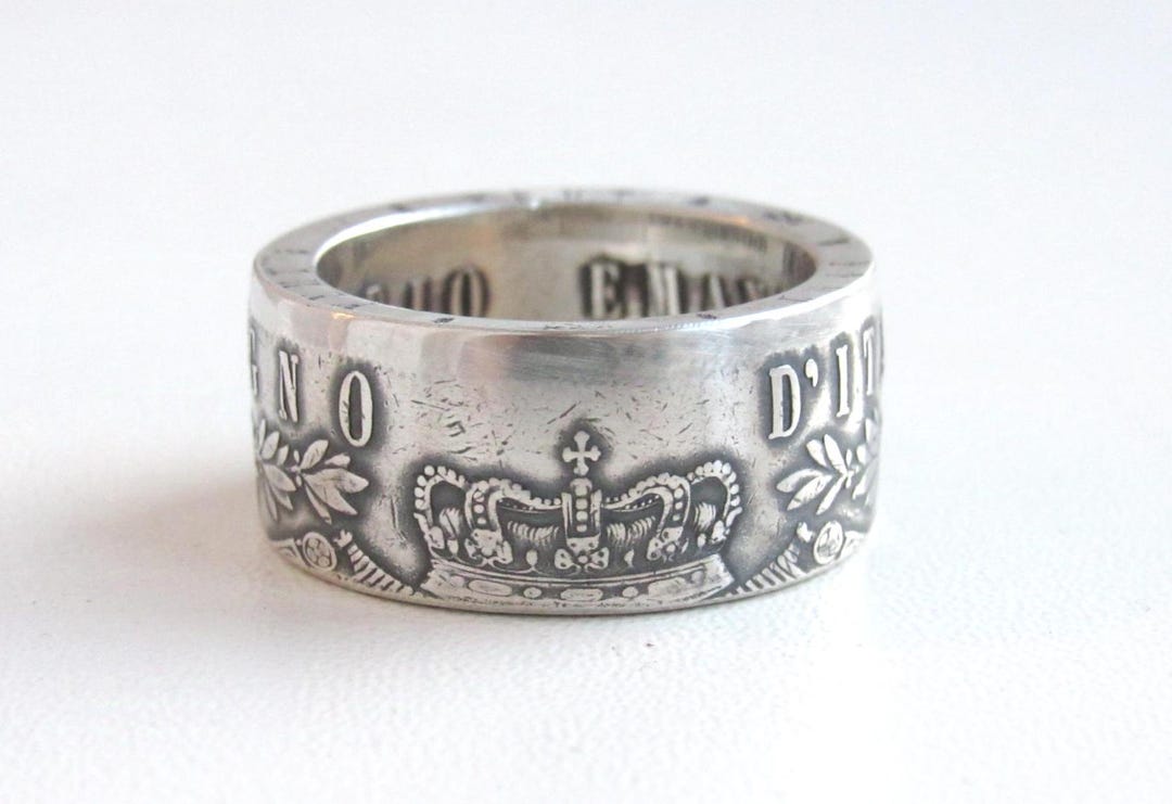 銀貨 イタリアコインリング コイン 指輪 イタリア ユーロ イタリア50セント コインリング | SWING BY