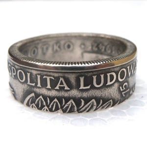 Polish souvenir Coin Ring Souvenir from Poland 20 zlotych Coin ring Rings from Coins Polski złotyh image 3