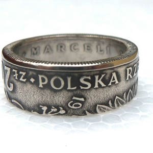 Polish souvenir Coin Ring Souvenir from Poland 20 zlotych Coin ring Rings from Coins Polski złotyh image 2