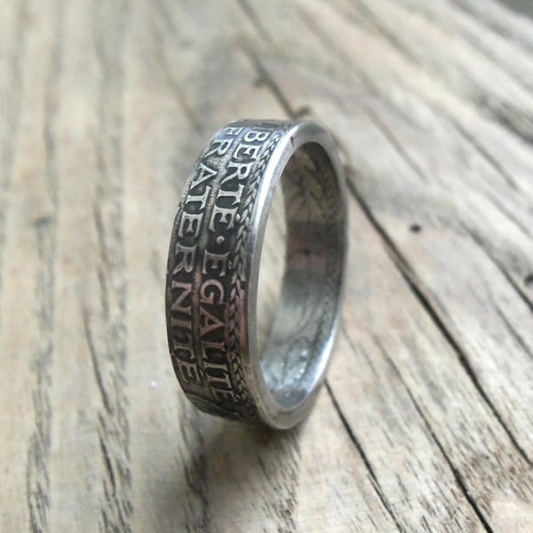 France Coin Ring - France - French Souvenir from France - 25 Centimes Coin Ring - Rings from Coins - French jewelry - French coin ring