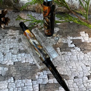 Baron Black Chrome Rollerball Pen