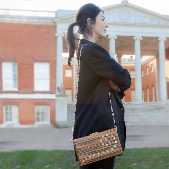 Markeer Luidspreker kraan Designer tas houten tassen handtas schoudertas mode - Etsy Nederland