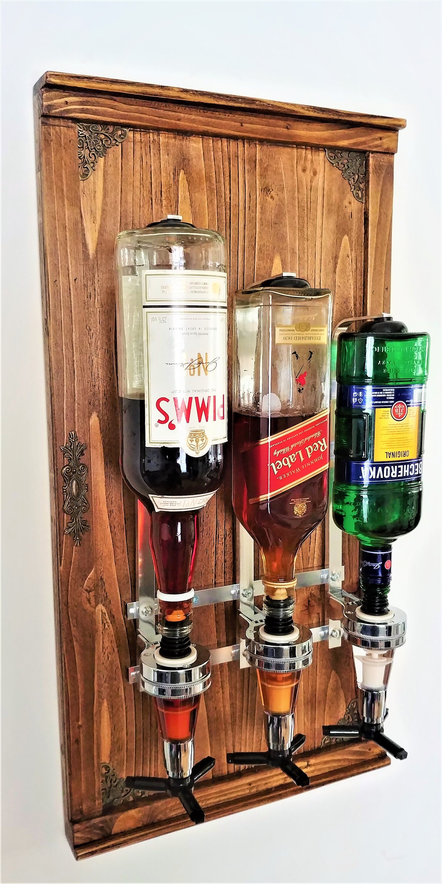 Whiskey Liquor Wall Mount Dispenser /Alcohol dispenser/ 3 Etsy