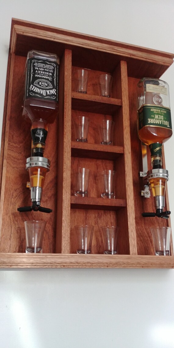 Mini Bar/ Alcohol Dispenser/ Whiskey Wall Mount Bottle Holder