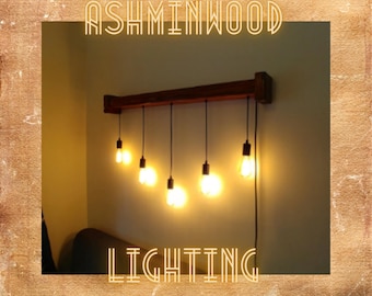 Wall Light,Wood Fixture,Wood Industrial Light,Reclaimed Wood,Wall Fixture, Bathroom Light,Rustic Light,Bedroom Lighting,home decoration.