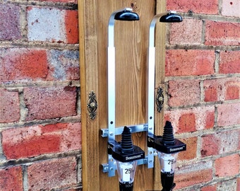 Dispenser for whiskey/Alcohol Dispenser/wall mounted bottle holder/Gift for men/Mini bar/whisky dispenser/2 bottle wall dispenser/