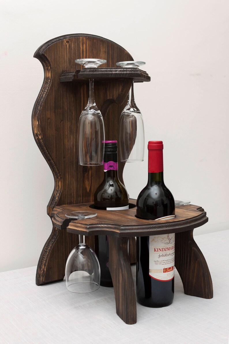 Wine Storage Wine Bottle Holder Wine Glass Holder Christmas Etsy