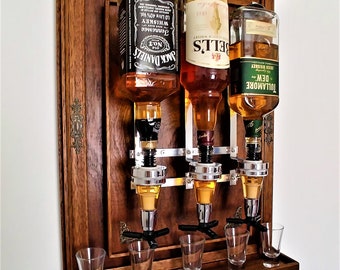 Schnapsspender Für 2 Flaschen - Quantitatives Ausschenken 30ml Für Bar & Zuhause