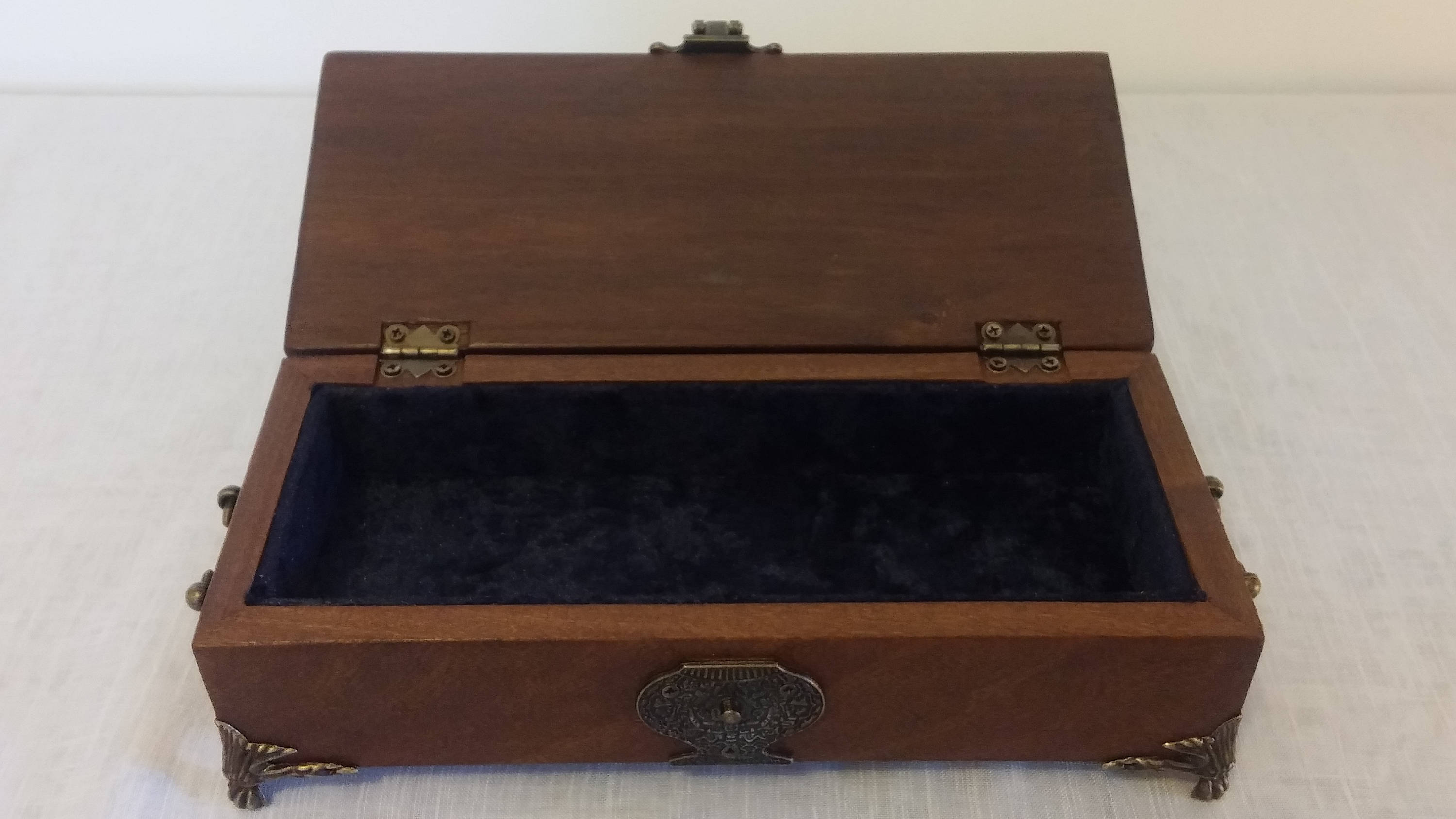 Old English Style Jewelry Box. Exotic Hardwood Mahogany Box. - Etsy