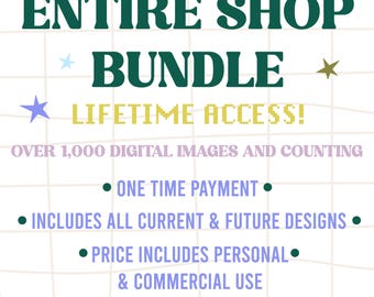 Entire Shop Bundle / Clip Art Bundle / Digital Download / Png and JPG / Whimsical Clip Art / Hand Drawn Images / Instant Download / Doodles